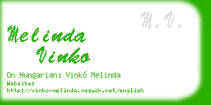 melinda vinko business card